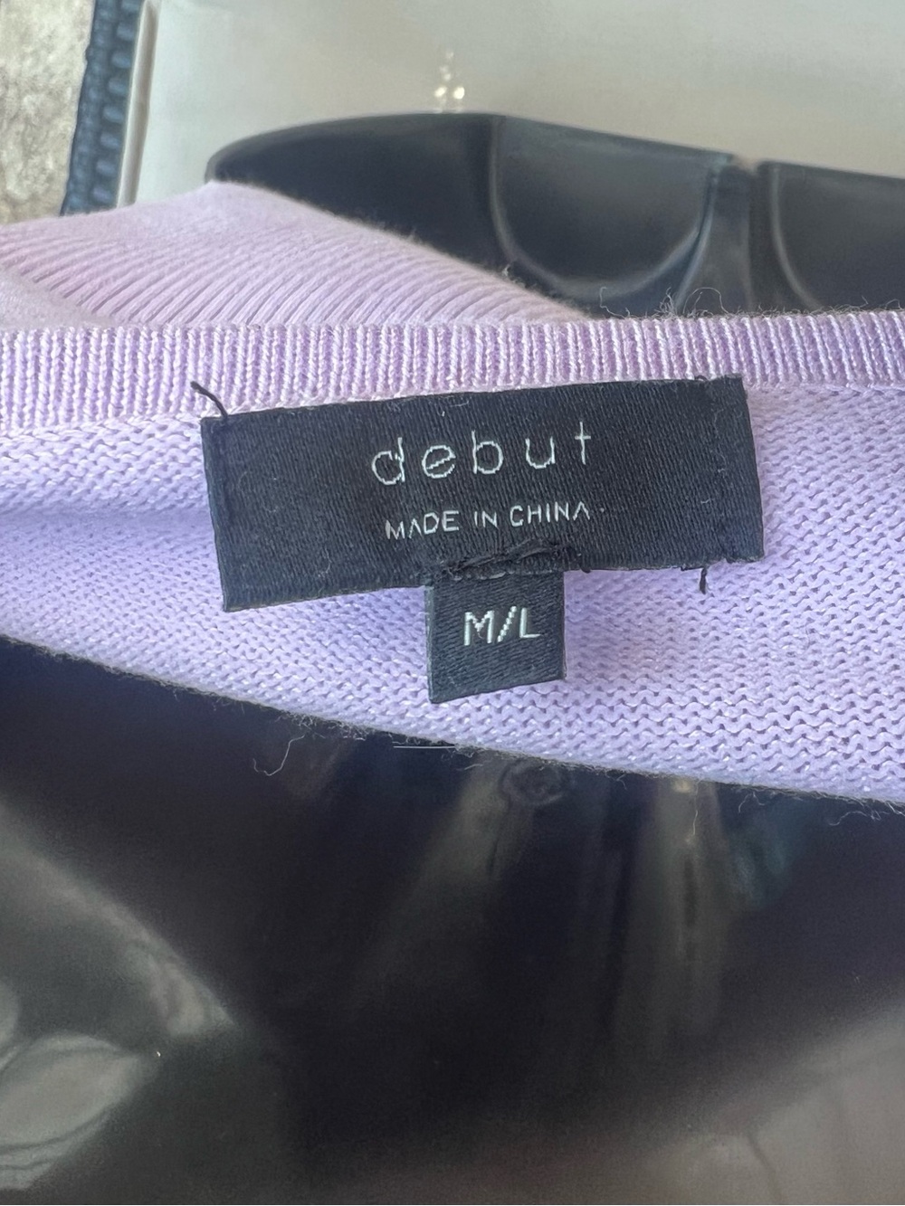 debut Lilac Knit Cropped Top - Picture 3 of 5